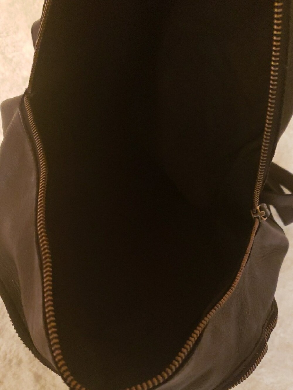 Classic Black Leather Women's Backpack - Unbranded - Picture 5 of 8